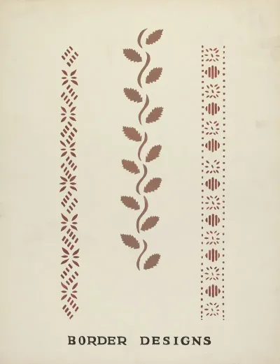 Border Designs From Proposed Portfolio Maine Wall Stencils