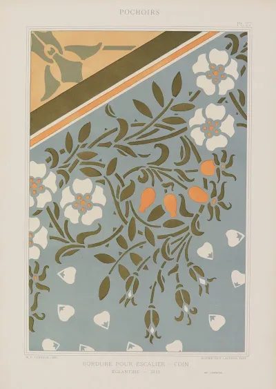 Bordure Pour Escalier Coin Eglantine Iris