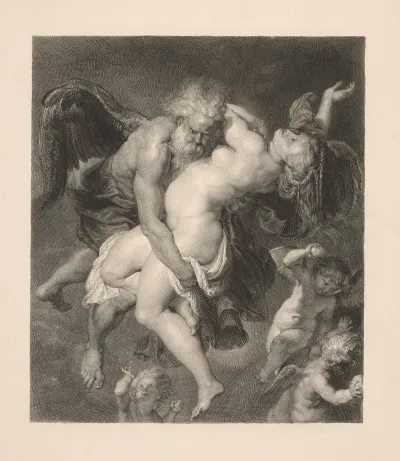 Boreas Carrying Off Orithyia After Peter Paul Rubens