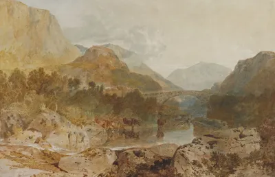 Borrowdale With Longthwaite Bridge And Castle Crag