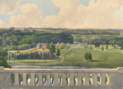 Boschbeek View From Turret Towards The Dunes And Spenrode