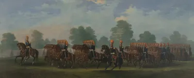 Boston Light Dragoons On The Common