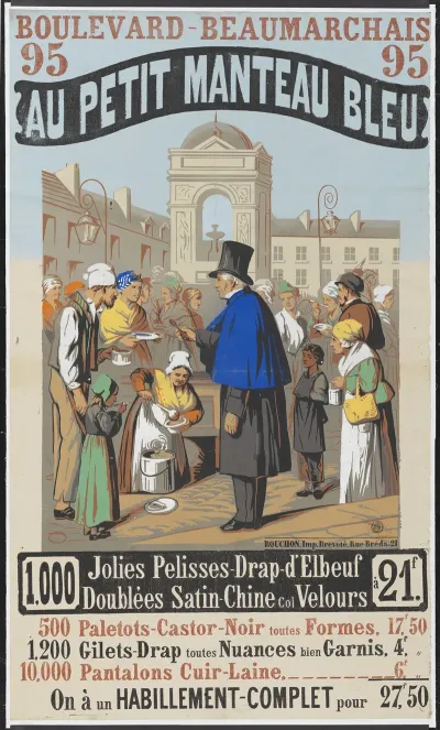 Boulevard Beaumarchais 95 Au Petit Manteau Bleu 1000 Jolies Pelisses Drap Delbeuf A 21 F