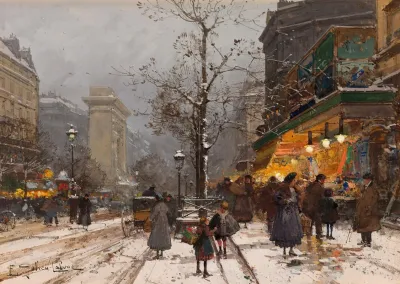 Boulevard Bonne Nouvelle Sous La Neige