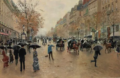 Boulevard Poissonniere En Automne