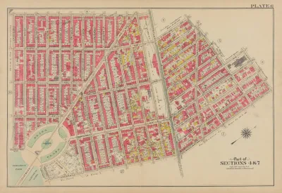 Bounded By Fifth Avenue Atlantic Avenue S Portland Avenue Hanson Place Greene Avenue Clermont Avenue Lafayette Avenue Washington Avenue Underhill Avenue Eastern Parkway Prospect Park West A