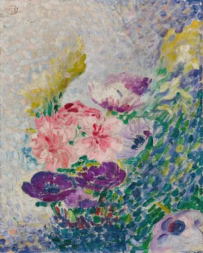 Bouquet De Pavots Et Chrysanthemes