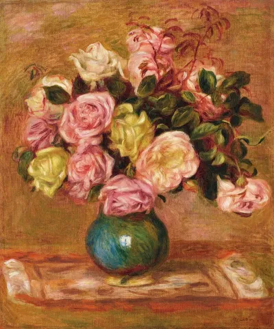Bouquet De Roses Dans Un Vase 2