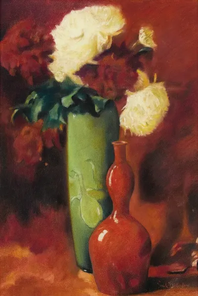 Bouquet Of Flowers And Vases