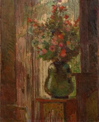 Bouquet Of Flowers By The Window