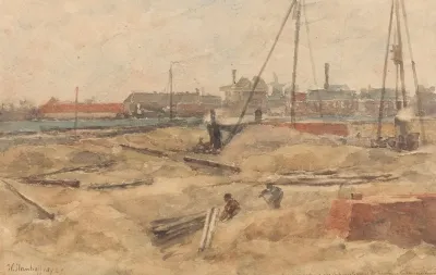 Bouwterrein Bij Het Wilhelmina Gasthuis