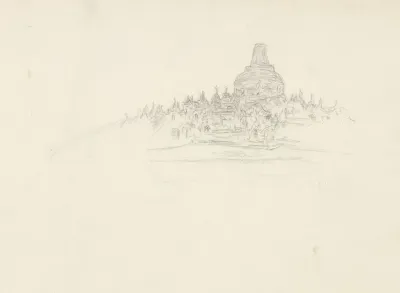 Bovenste Verdieping Van De Borobudur
