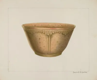 Bowl With Ornamented Rim