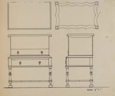 Box Desk On Frame 2