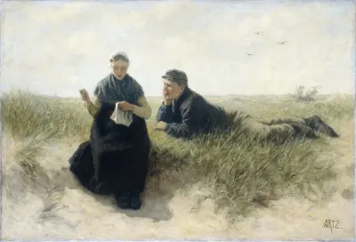 Boy And Girl In The Dunes