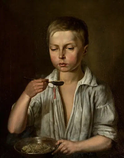 Boy At Breakfast