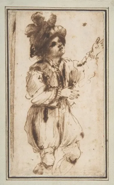 Boy Chasing A Butterfly