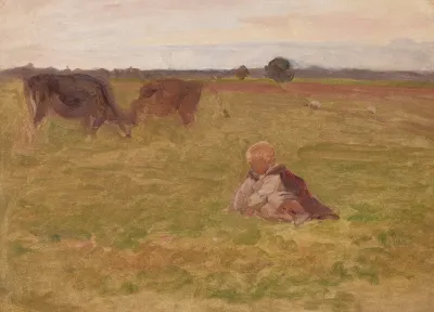 Boy Cowherd Sketch