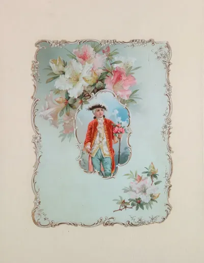 Boy Holding Bouquet Of Roses