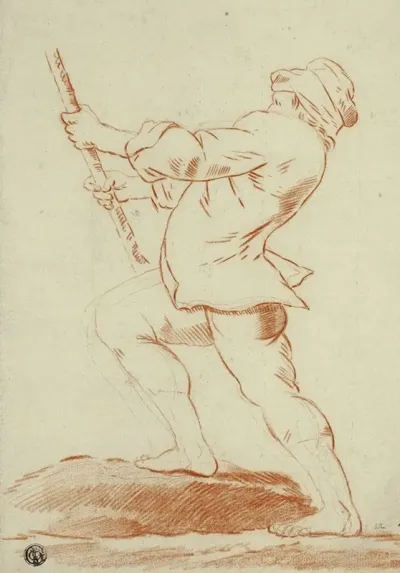Boy Holding Staff
