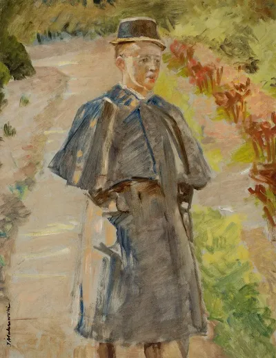 Boy In The Garden Sketch Rafal Artists Son