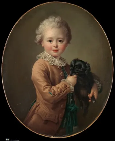 Boy With A Black Spaniel Francois