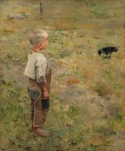 Boy With A Crow