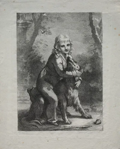Boy With A Dog 2