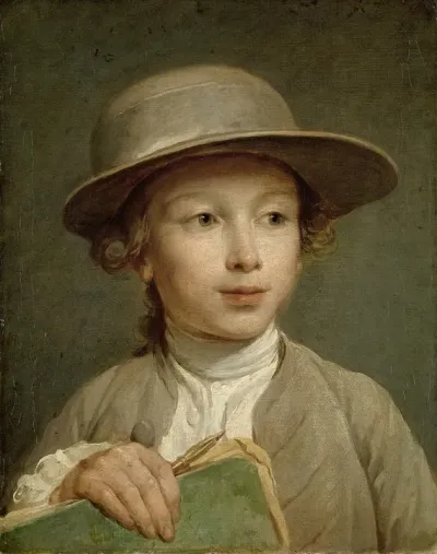 Boy With A Drawing Book