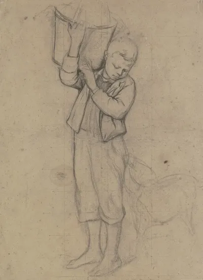Boy With Goat
