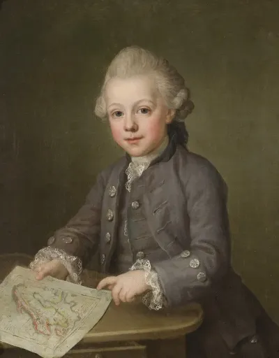 Boy With Map Of Scandinavia 2