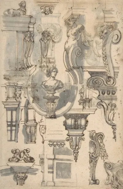 Brackets Caryatids And Other Architectural Details