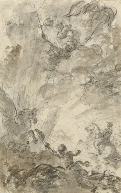 Bradamante Tries To Catch Hold Of The Hippogryph Recto