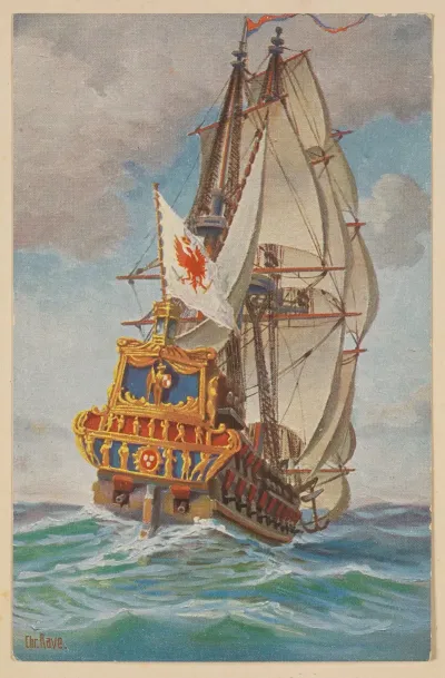 Brandenburg Warship Churprinz Kurprinz 17th Century