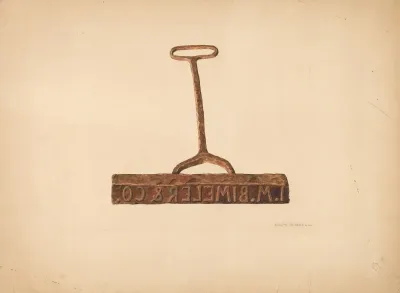 Branding Iron Used For Boxes And Bags