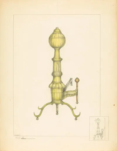 Brass Andiron