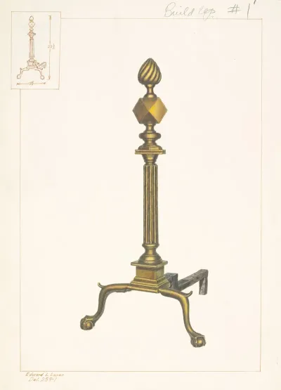 Brass Andirons