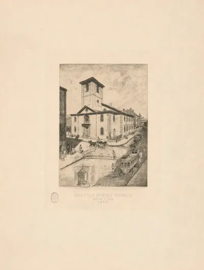 Brattle Street Church Boston 1855