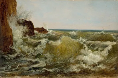 Breaking Waves On The Coast Near Sorrento