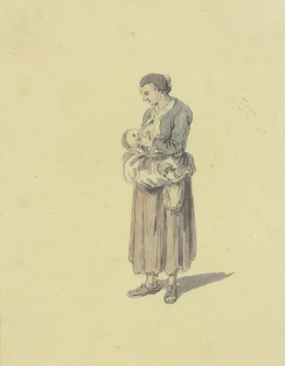 Breast Feeding Woman