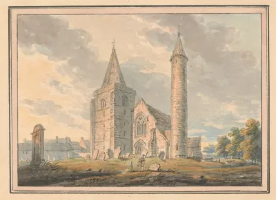 Brechin Cathedral And Round Tower Forfarshire Scotland