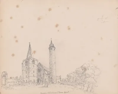 Brechin Cathedral And Round Tower Scotland