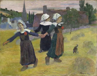 Breton Girls Dancingpont Aven