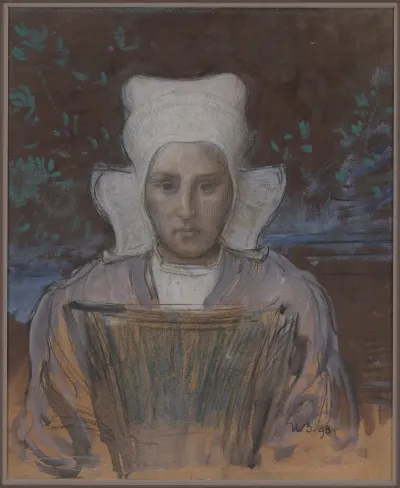 Breton Woman Study For Mystical Brittany