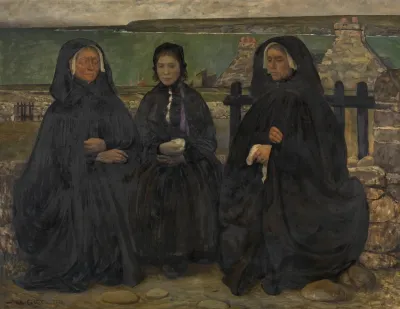 Breton Women In Mourning
