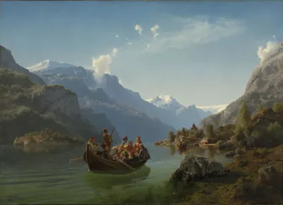 Bridal Procession On The Hardangerfjord
