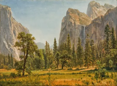 Bridal Veil Falls Yosemite Valley California