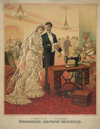 Bride And A Groom At Their Wedding Reception
