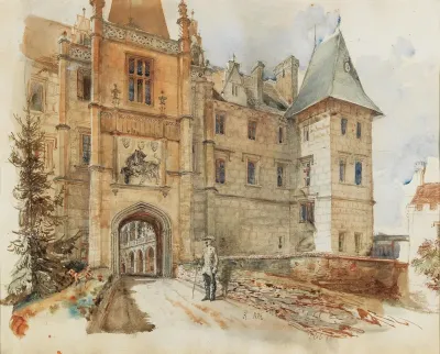 Bridge And Entrance To Zleby Castle