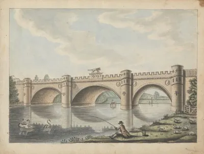 Bridge At Alnwick Castle Northumberland